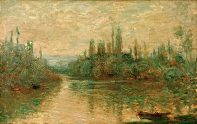 Ein Nebenarm der Seine bei Vétheuil